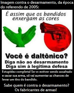 argumentos estúpidos na campanha contra o desarmamento