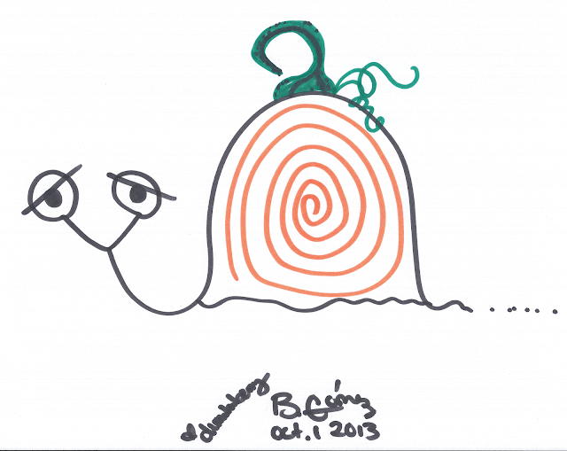 Dummberry the snail wishes you a Happy 1st Day of October 2013 - BeckyCharms & Co. Dummberry wishes you a Happy 1st Day of October 2013 - BeckyCharms & Co.