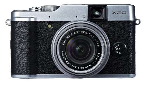 Fujifilm X20 Silver 12 Digital Camera with 2.8-Inch LCD (Silver)