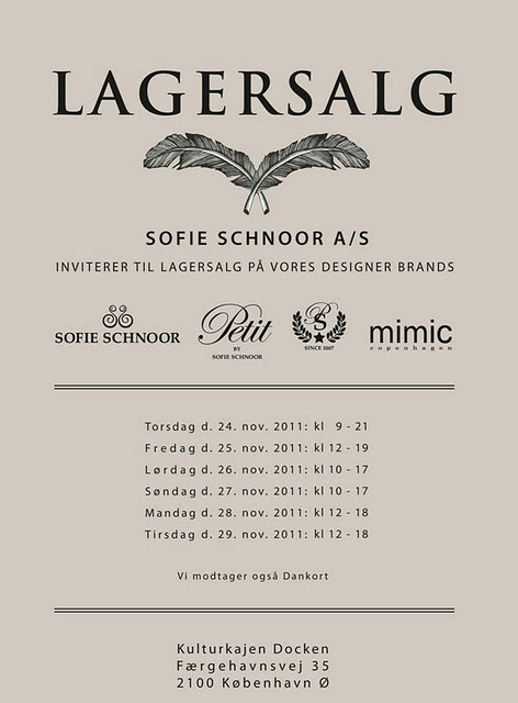 sofie schnoor lagersalg sofie schnoor lagersalg