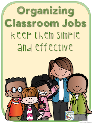  You'll love this simple and effective way to organize and manage your classroom jobs.  Simple and Effective!  Free download from Hello Sunshine blog.