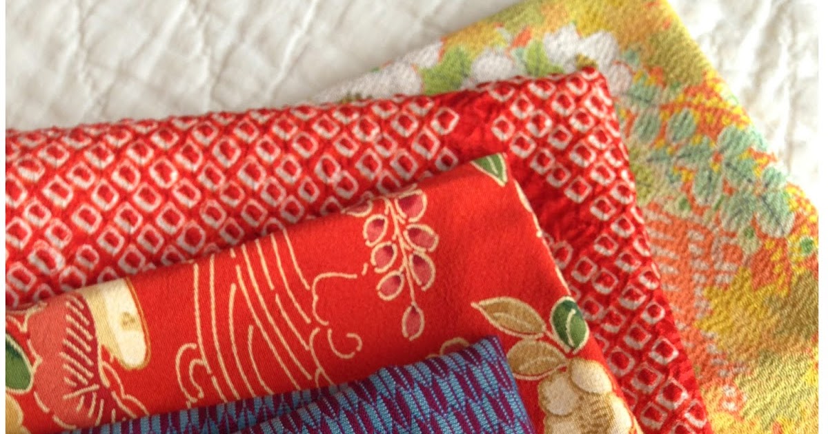 Quilt Otaku Japanese Silk Kimono Fabric