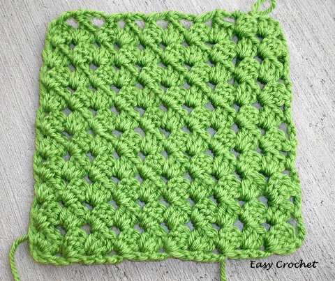 Easy Crochet Pattern: Diagonal Granny Stripe Afghan