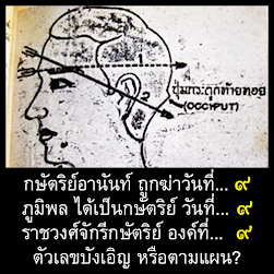 กษัตริย์อานันท์ ถูกฆ่าวันที่... ๙