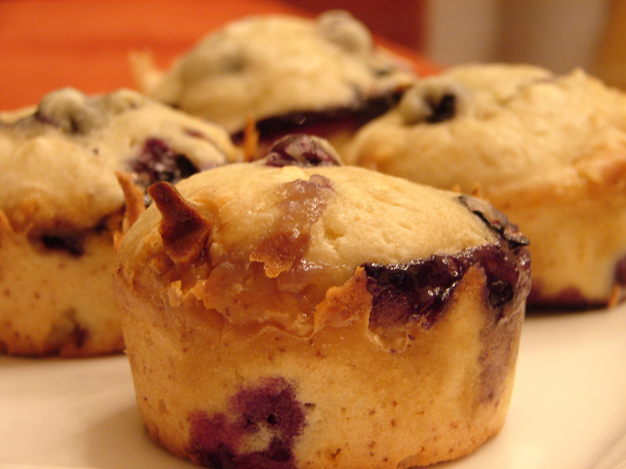 Bee My Chef Muffins de chocolate blanco y arándanos