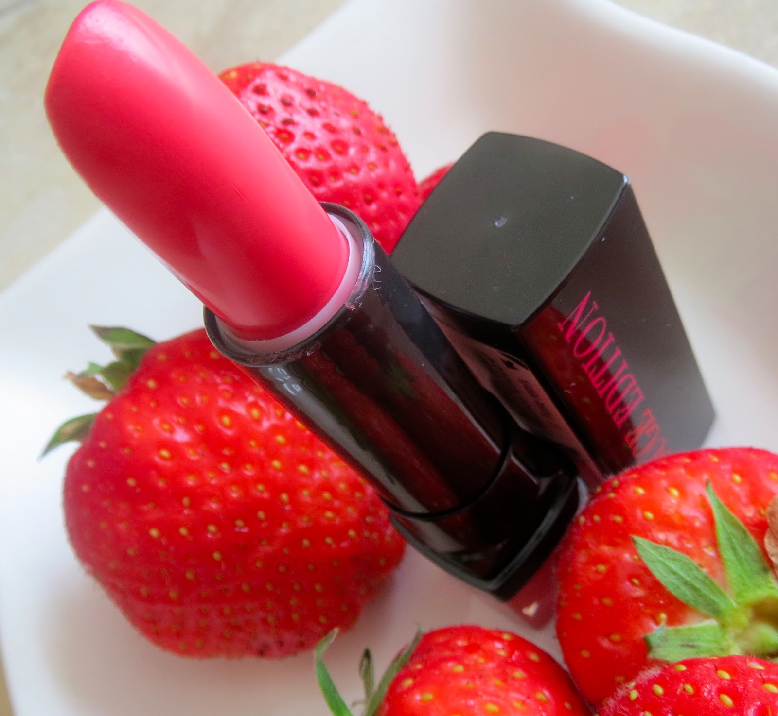Bourjois Rouge Edition lipstick in 11 Fraise Remix Expat Make Up Addict