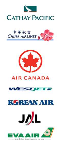 We book all major airlines, including: