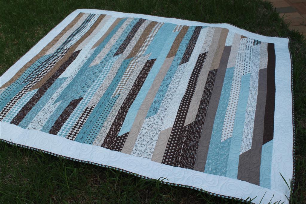Thimbelina Jelly Roll Race quilt finshed