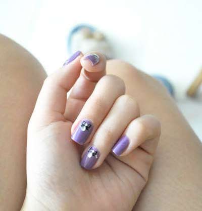 nail art beautiful ribbon