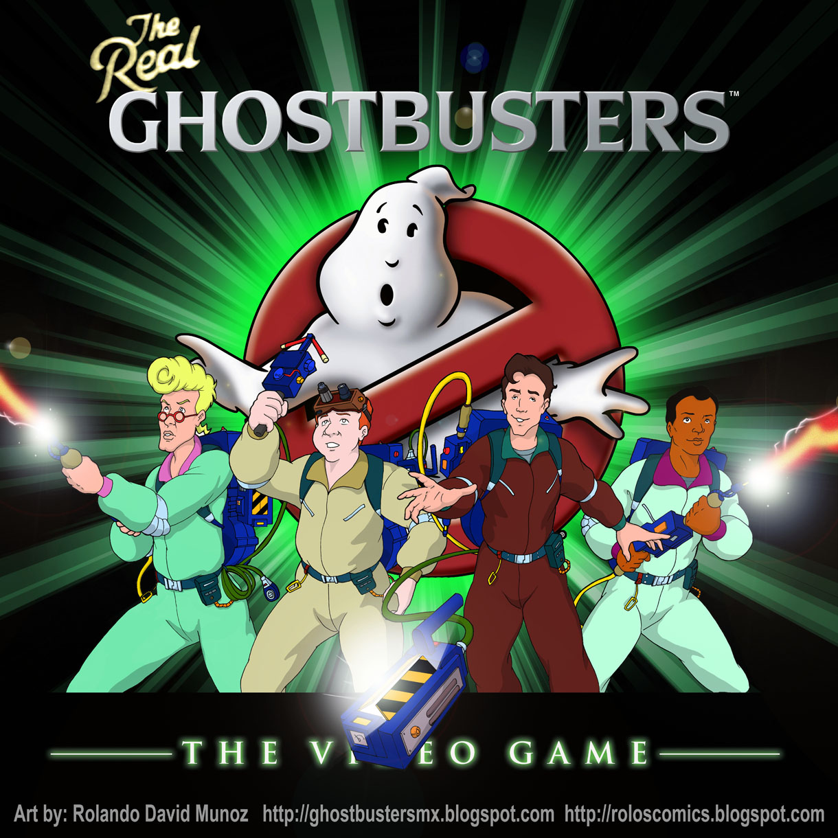 Cartoon ghostbusters