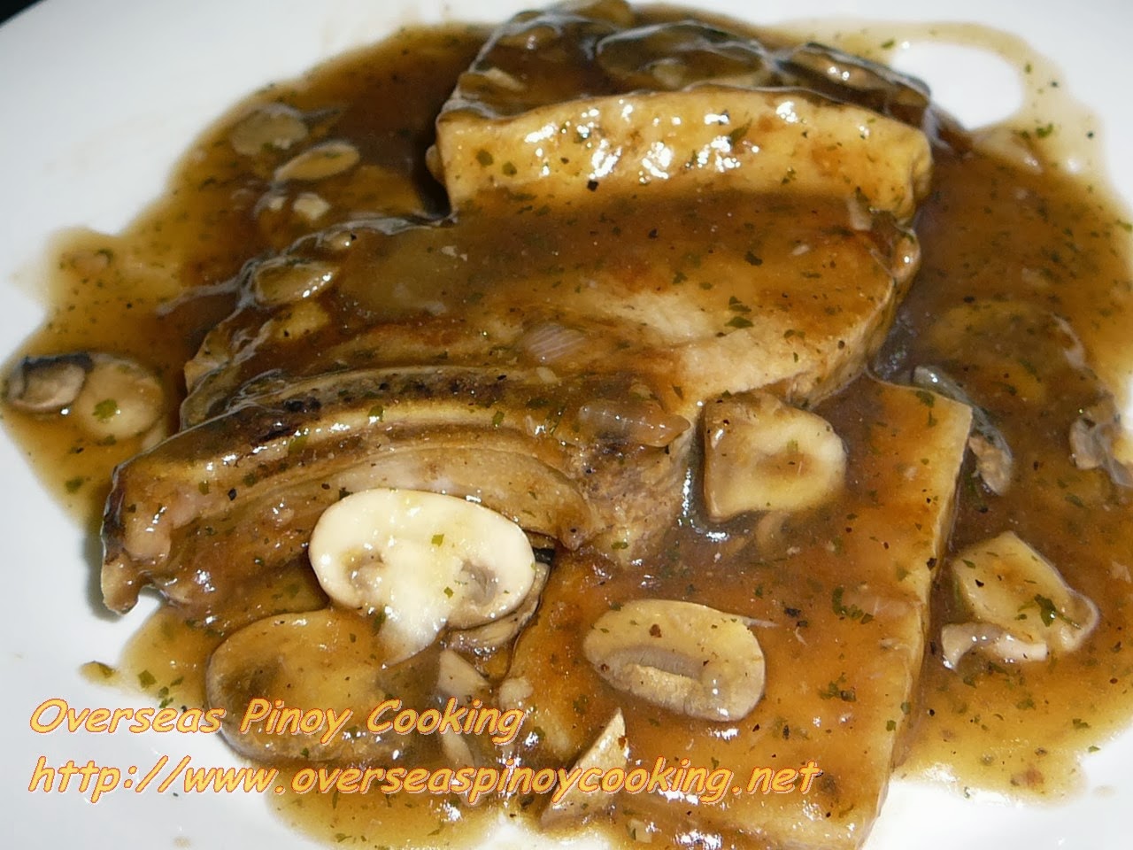 Pork Chop and Tofu with Mushroom and Oyster Sauce Panlasang Pinoy Recipe