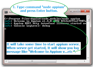 how to start and stop appium server from command prompt