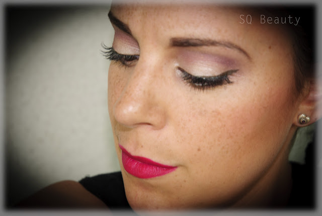 Maquillaje de día a noche labios fucsia, fuchsia lips intense makeup Silvia Quiros