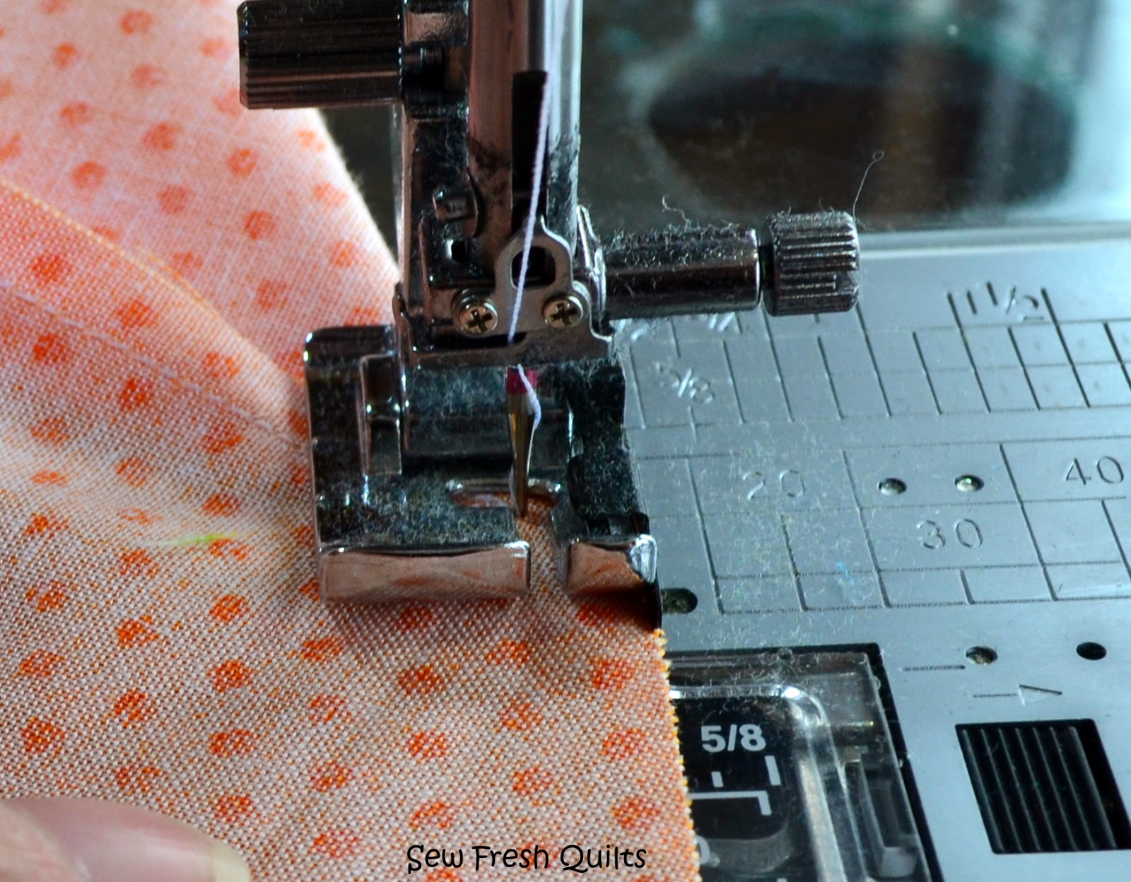 Sew Fresh Quilts Tutorial for Sewing Hexagons by Machine