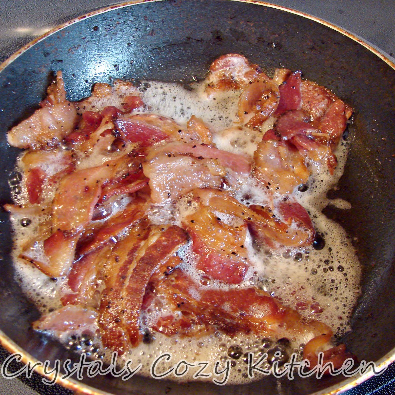 bacon frying