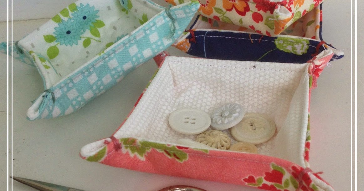 Charm Square Fabric Trays Threadbare Creations