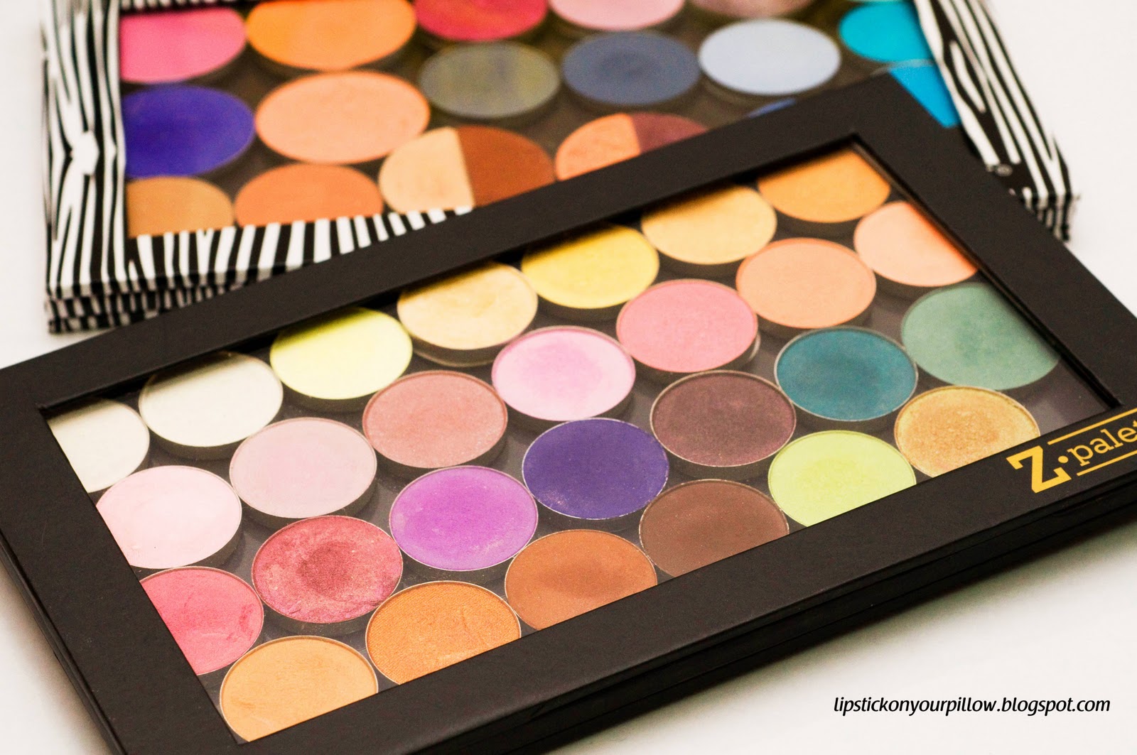 NYX Lipsticks and Z Palettes from LoveMakeup Lipstick on your pillow