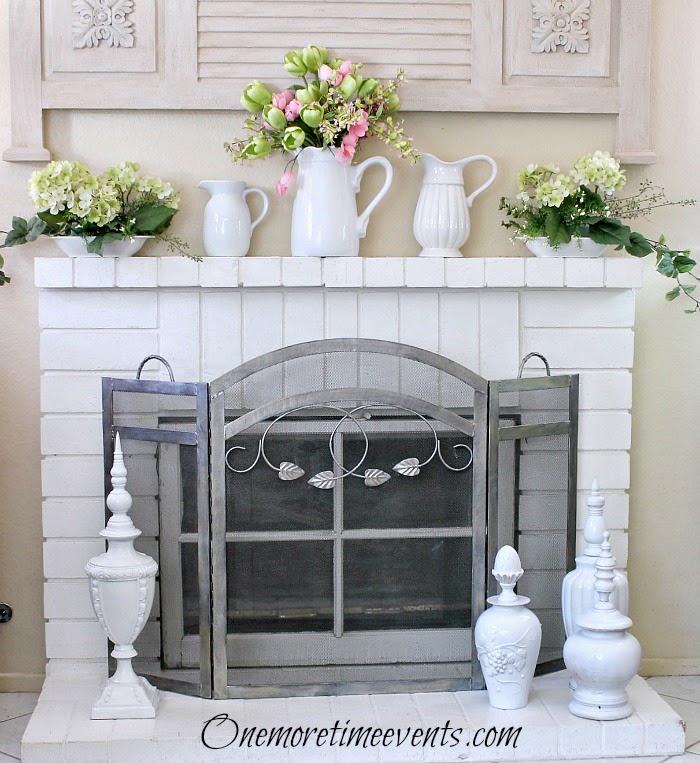 Decorating Ideas > 3 Spring Mantel Ideas Easy To Make Hydrangea Arrangements ~ 125534_Fireplace Mantel Decorating Ideas For Spring Decorating Ideas > 3 Spring Mantel Ideas Easy To Make Hydrangea Arrangements ~ 125534_Fireplace Mantel Decorating Ideas For Spring