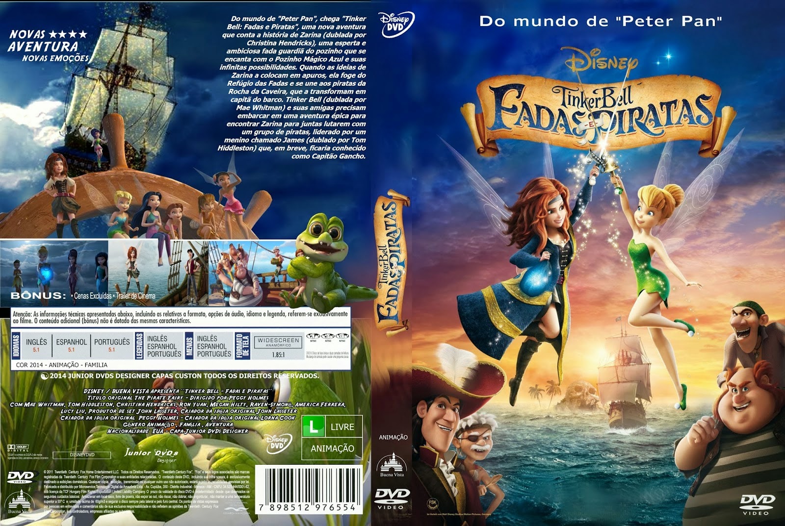 Capa Dvd Tinker Bell Fadas E Piratas Capas De Filmes Gratis Tinker Bell Fadas E Piratas