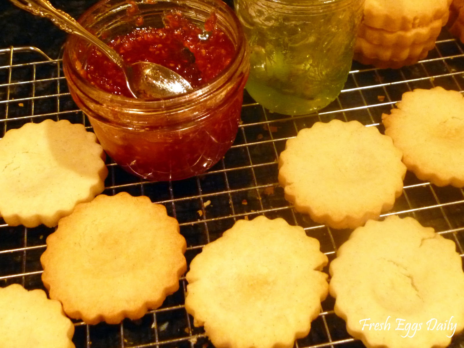 Raspberry and Mint Thumbprint Cookies Fresh Eggs Daily®