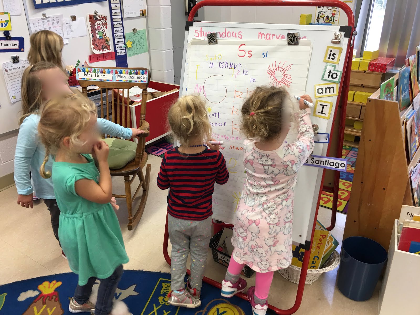 Working to together to write "s" words