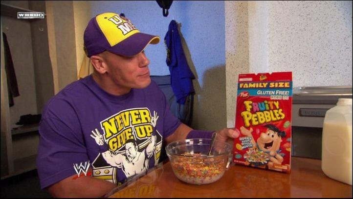 JohnCena-eating-FruityPebbles
