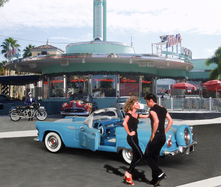 The Die is Cast Bopping at the Diner