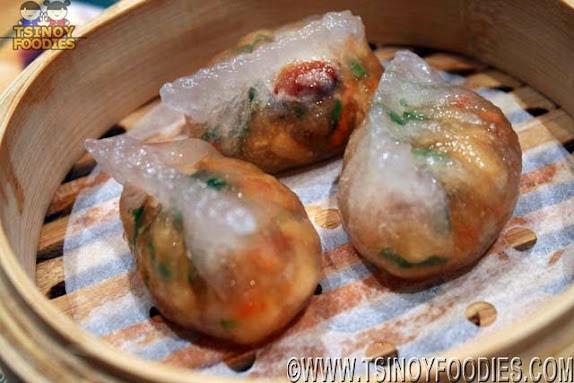 steam spinach dumpling wth shrimp