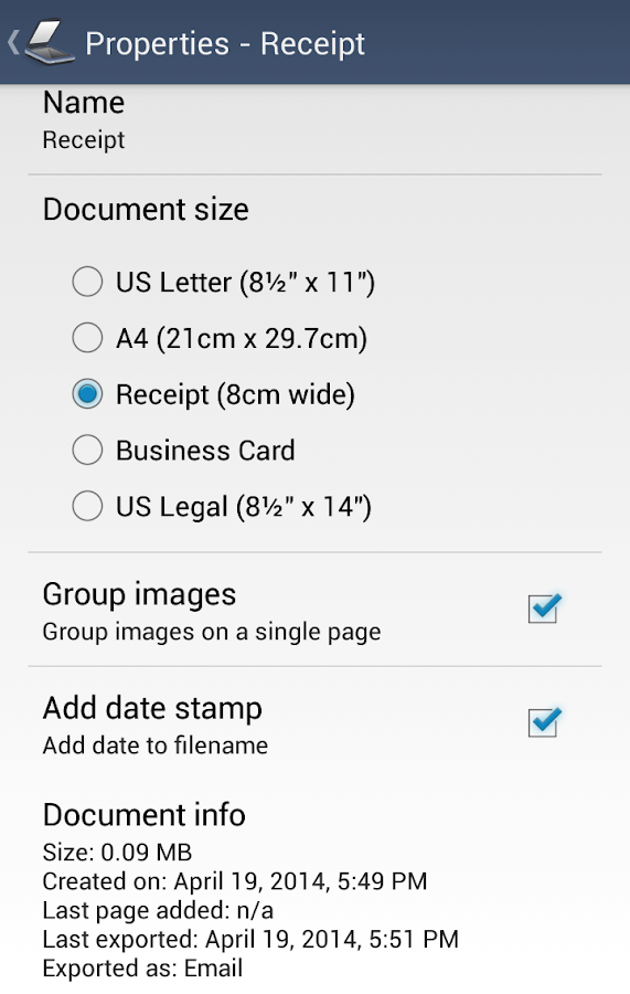 TurboScan: document scanner v1.2.1 APK android