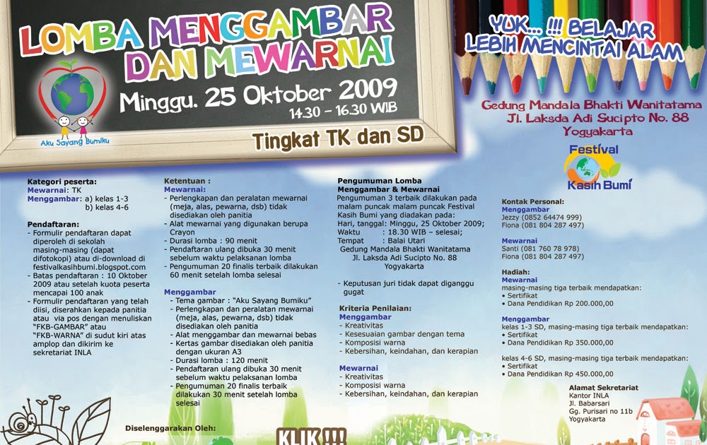 Festival Kasih Bumi: Lomba Menggambar dan Mewarnai