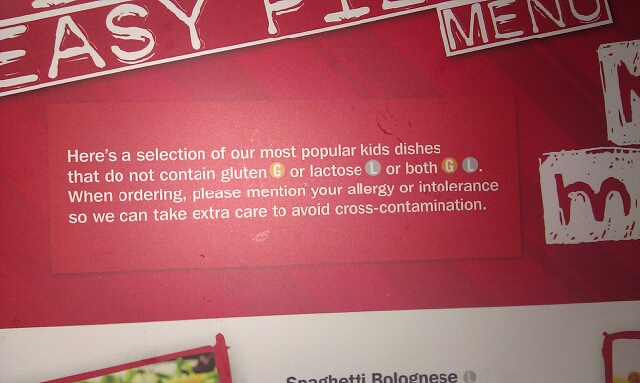 TGI Fridays has gluten free