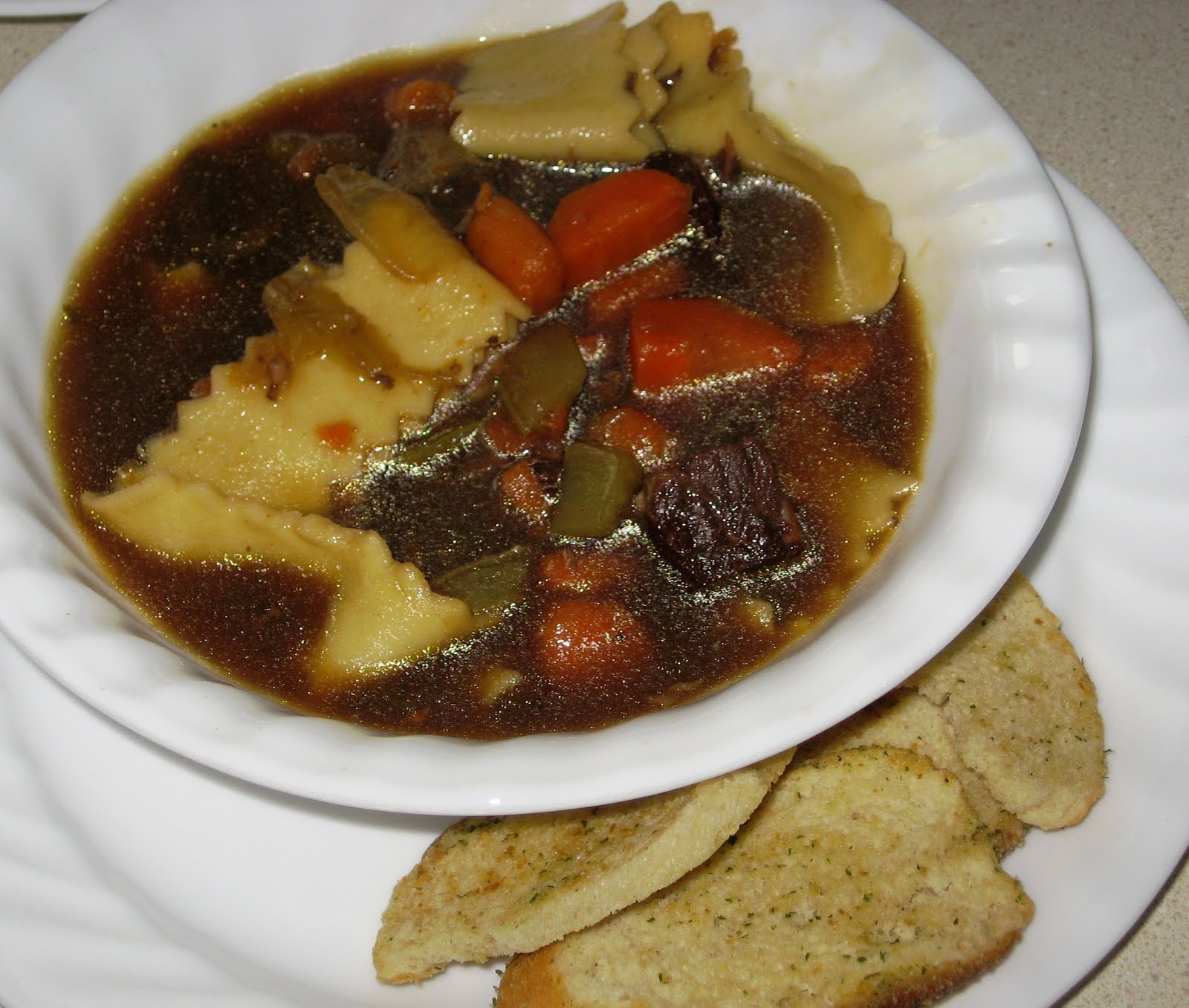 The Iowa Housewife Beef Pappardelle Soup