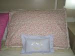 Travesseiro e almofada patchwork