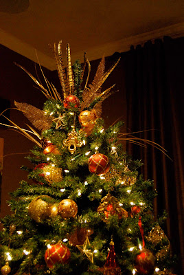 The house with two christmas trees Room to Inspire: My Christmas House Tour