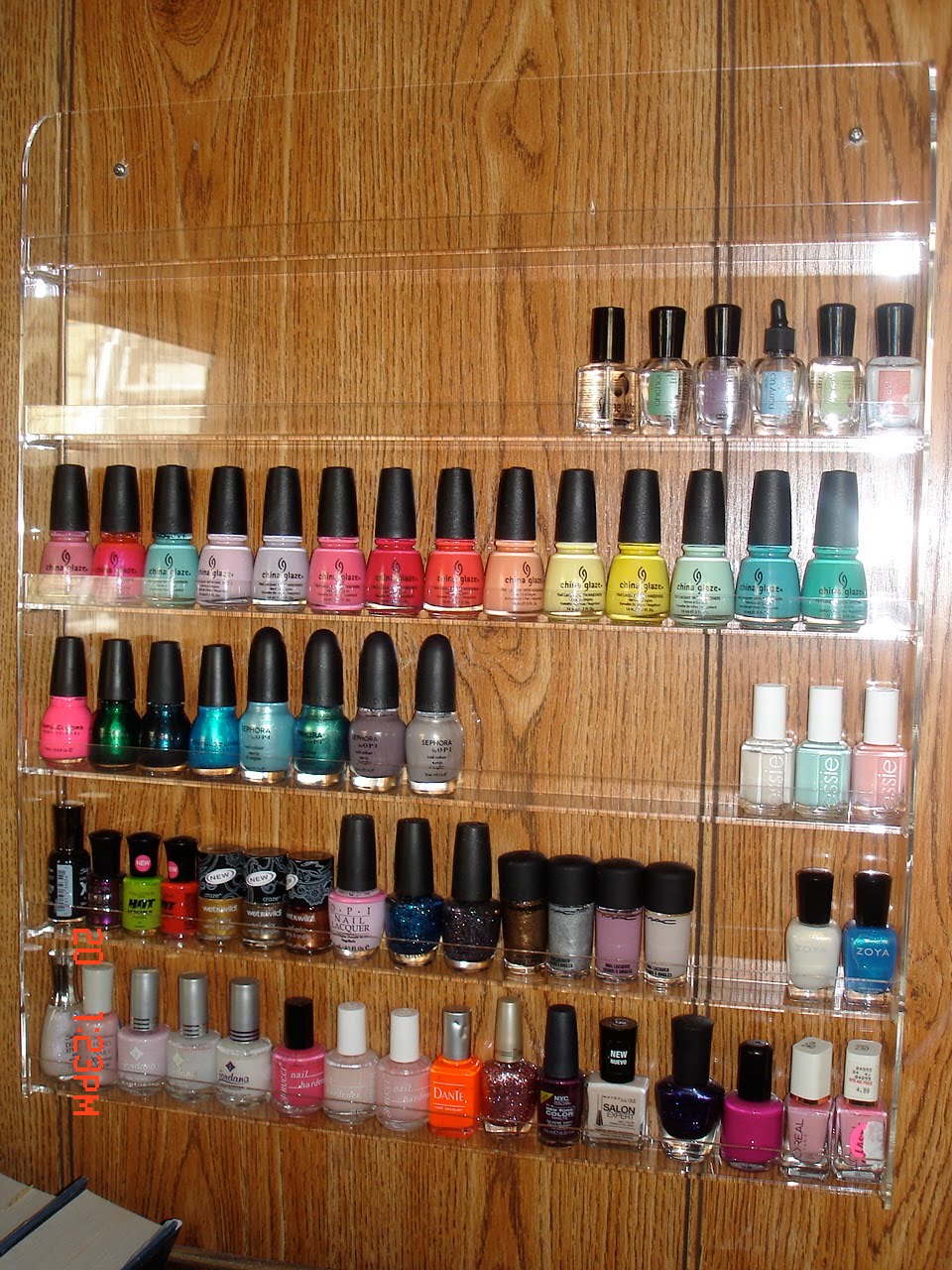 I used to keep my nail polish collection in a big box,