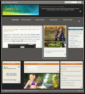 seo friendly blogger template 2009 design