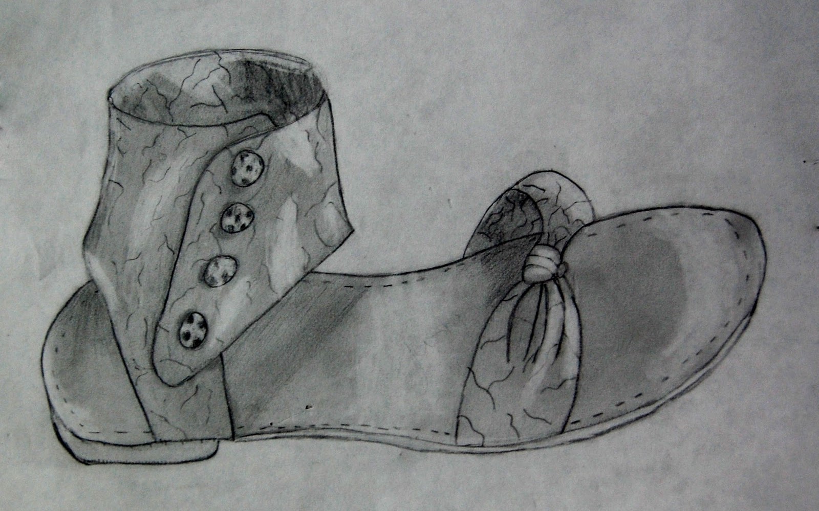 Student Art The Old Shoes....