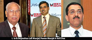 L to R: Brijmohan Lall Munjal, Pawan Munjal & Anil Dua