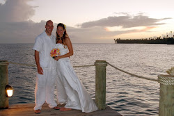 Sunset wedding on the beach