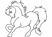 Planse de colorat cu unicorni