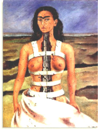 Kahlo's paintings convey both