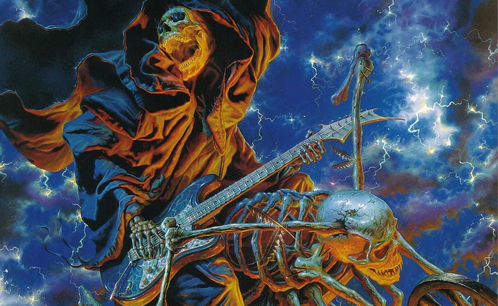 Skull Guitar Wallpaper Scary Wallpapers