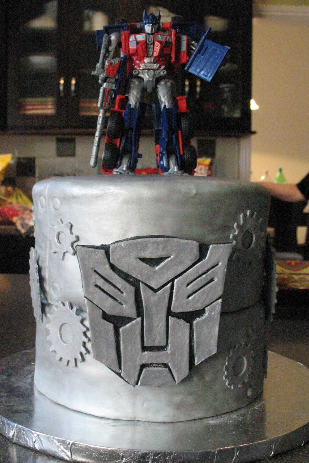 J's Cakes Optimus Prime Transformers Cake