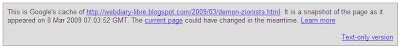 cache of -libre,demon-zionists on 8 Mar 2009 070352 GMT(original 'move,' no _libre comments?)