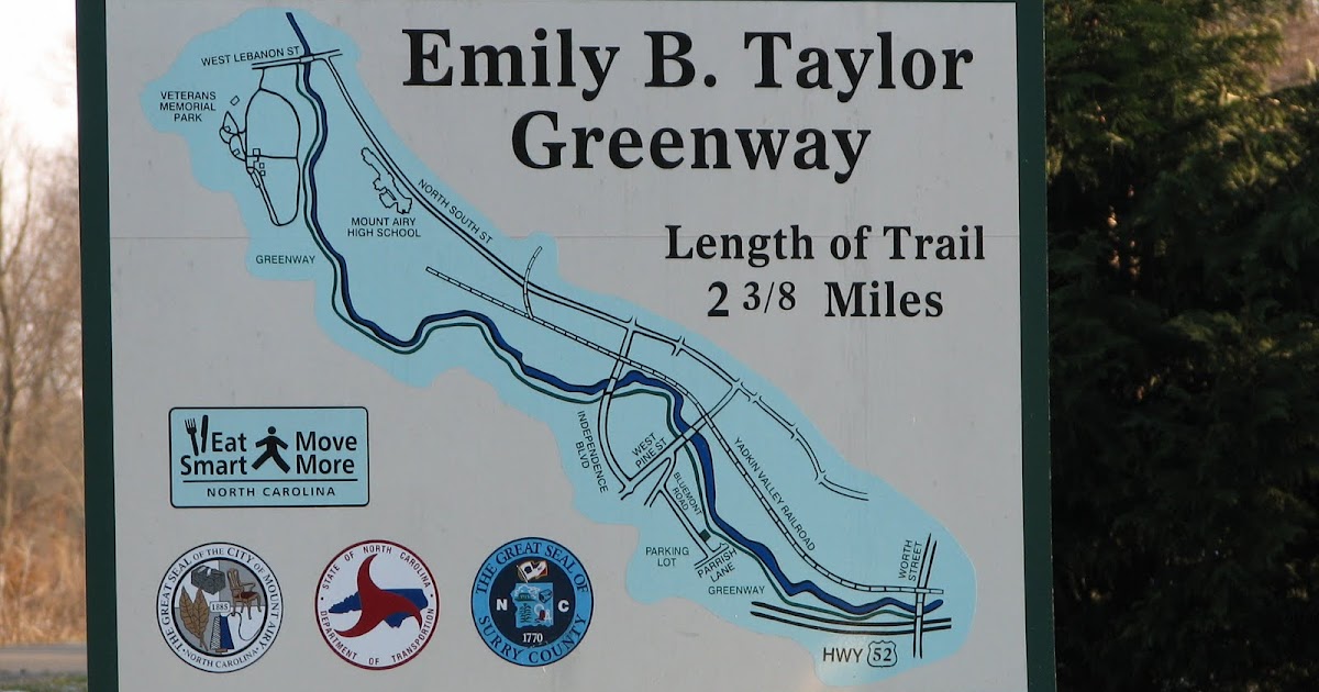 Small Travels and Musings Mount Airy's (N.C.) Emily B. Taylor Greenway