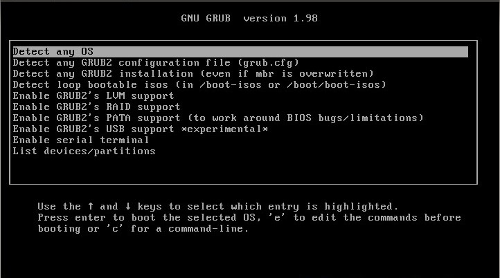 Recupera el GRUB con Super Grub2 Disk Recupera el GRUB con Super Grub2 Disk