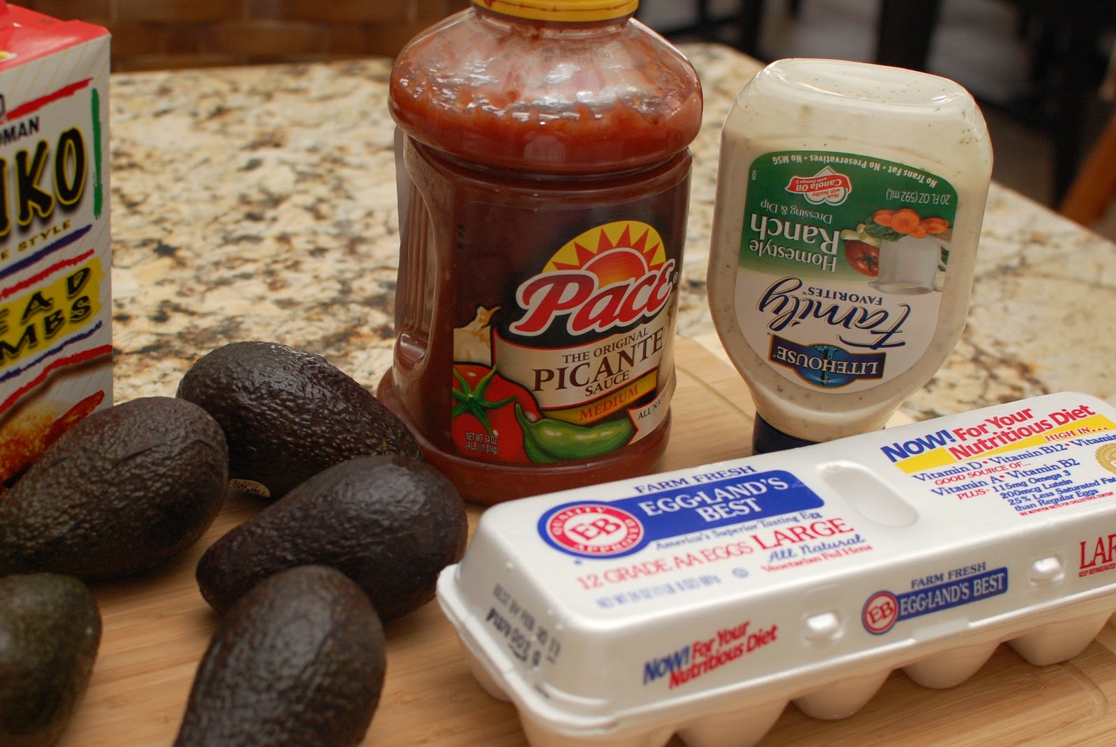 Fried Avocado with Salsa Ranch Dip Or so she says...