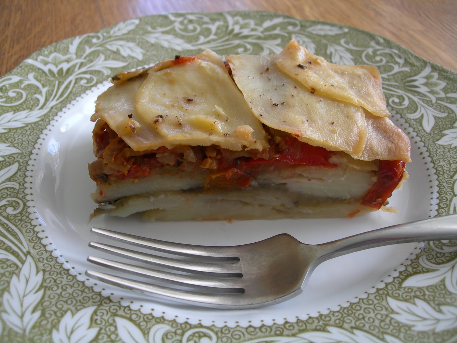 Eating the Scenery Eggplant and Potato Gratin