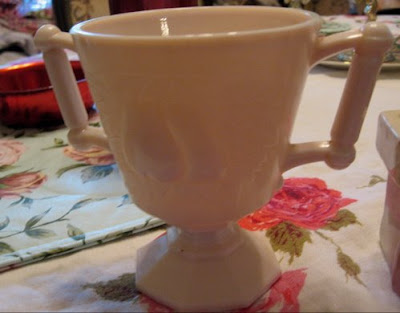 Pink Milk Glass