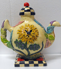 Back view of teapot